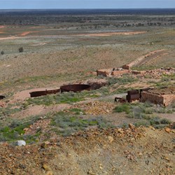 Great views from the old Gold Mines looking towards Mt Finke