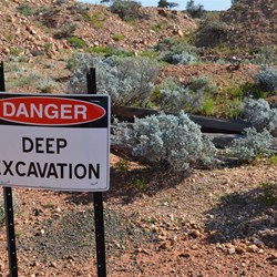 The Old Glenloth Gold Mine site extends over a vast area