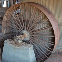 Inside the old Stamping Battery Shed