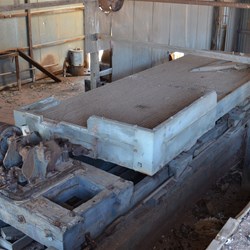 I wonder how much gold was obtained in this old sluice table