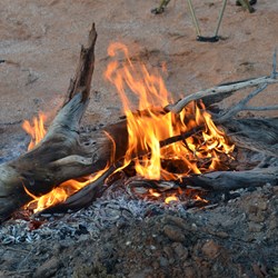 Many great stories were told around the campfire