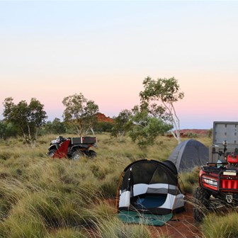 Expedition camp in the Tanami Desert