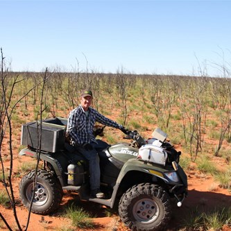 Alan in burnt out turpentine