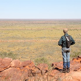 The view south from Mount Hughes - This is the route we would follow in coming days