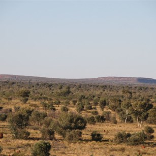Mount Hughes as seen from several kilometres south
