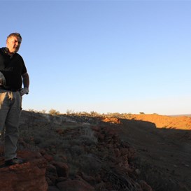 On top of the ridge during our morning stroll