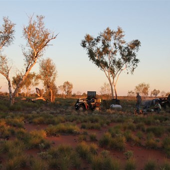 Camped amongst the dunes