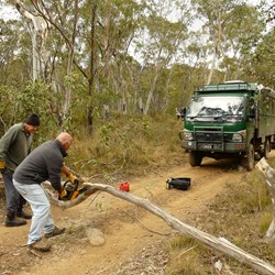 And out comes the chainsaw