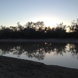 Ourimperee Waterhole on sunset