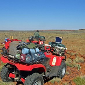 Looking along our intended course from the Mesa top.