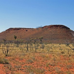 Scott descending to the valley floor.