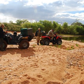 Lunch by the quicksand creek