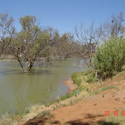 Lagoon at Warrawong Caravan Park Wilcannia