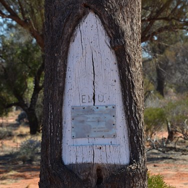 Len Beadell was famous for his unique plaques and blaze trees