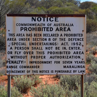This very old sign along to the Nawa Junction Track dates back to the late 1950's