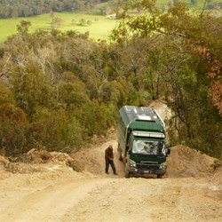 Chicka reversing back to a turning point