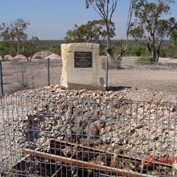 Site of the first shaft dug at Lightning Ridge