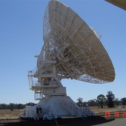 One of the 6 Radio Telescope dishes that make up the Telescope