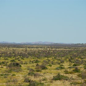 A distant view of the Stansmore Range