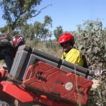 Another "Oh shit" moment bought to you by a hummock and a poor ramp-over angle!