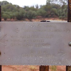 Annes Corner Plaque with rain!