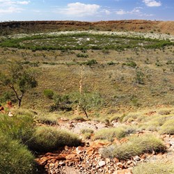 A view of the crater from the rim
