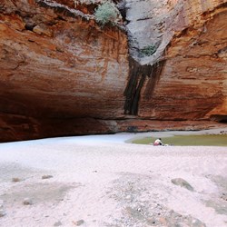 The waterfall would be spectacular in the wet season