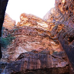 Ancient sandstone stained by iron