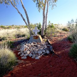 Michael Tobin's lonely grave at Well 40