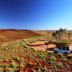 A rocky breakaway just south of Tobin Lake 