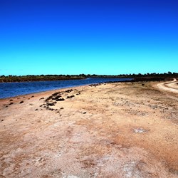 The track alongside Savory Creek led us away from the ExploreOz plot we had downloaded