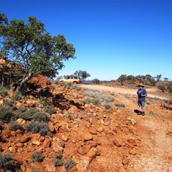 On Mt Beadell - could have been an expensive dropped camera incident
