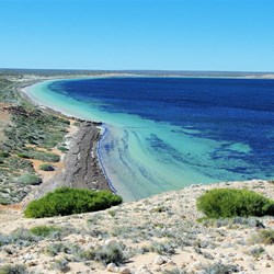 Turquoise waters near Eagle Bluff
