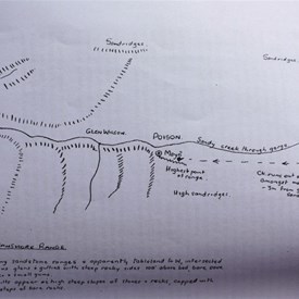 Carnegie's drawing of Wilson Glen - 1897