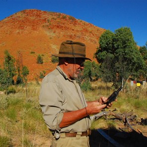 Larry showing us why we can't let his head get near a compass!
