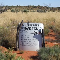 Creative outback sign posting