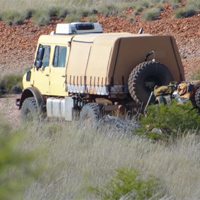 The Mog heading to the saw-tooth ridge