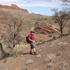 Walking into Chambers Gorge
