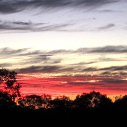 Clouds approaching from the west gave us some magnificent sunsets