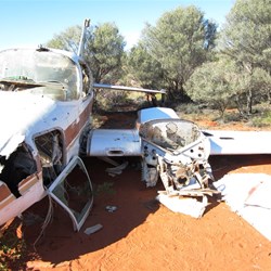 Plane crash site