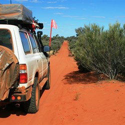 Lookiing east and another dune crossed