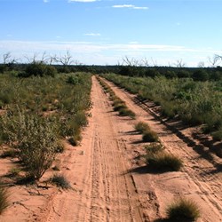Another view of the fire-damaged area