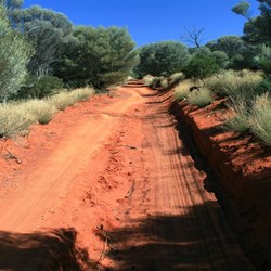 A washed away section in the Unnamed Conservation Park.  Yes, that's what it's called