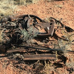 All that's left of the 100ft tower.  No souveniring here!