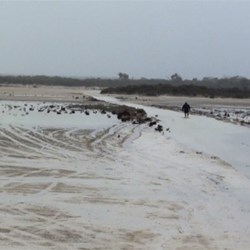 Another lonely walk in the rain for Pete