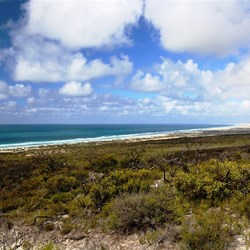 The view from the top of Wylie Scarp