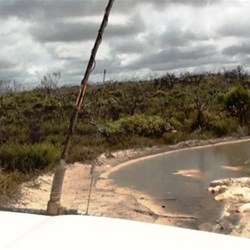 There was still plenty of standing water at the top of the escarpment