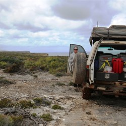 Lunch on the cliffs above Toolinna Cove