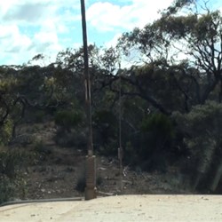 Sometimes the wire was easier to see than the track