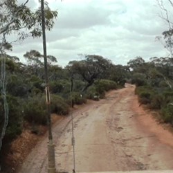 There were still plenty of slippery bits on the track up to Cocklebiddy
